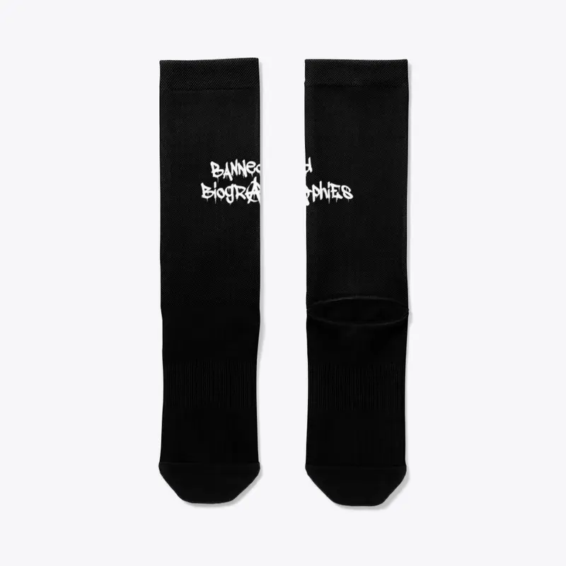 Banned Biographies Socks - Black